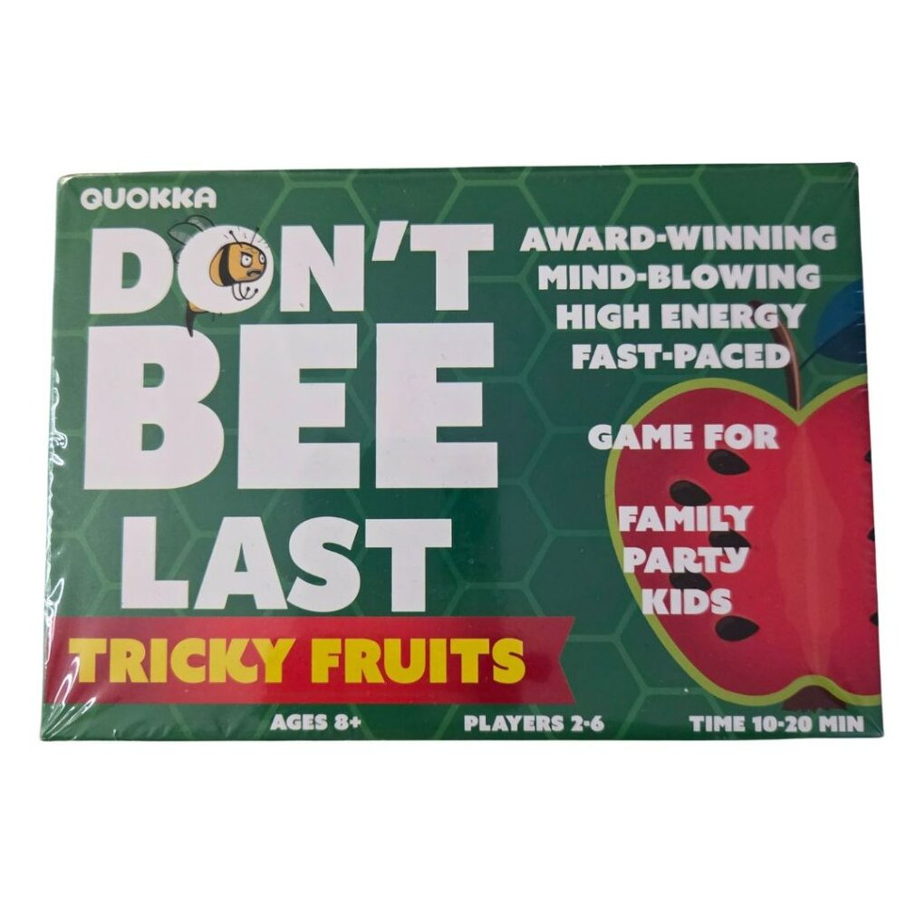 Don’t BEE Last Tricky Fruits Card Game Family Party Game Kids Adults NEW